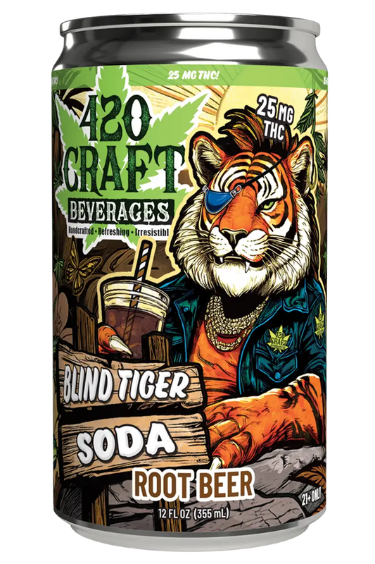 420 CRAFT BLIND TIGER THC SODA 25MG