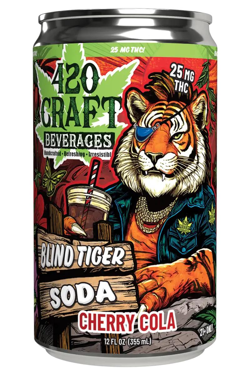 420 CRAFT BLIND TIGER THC SODA 25MG