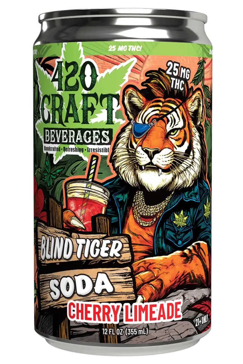 420 CRAFT BLIND TIGER THC SODA 25MG