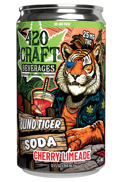 420 CRAFT BLIND TIGER THC SODA 25MG