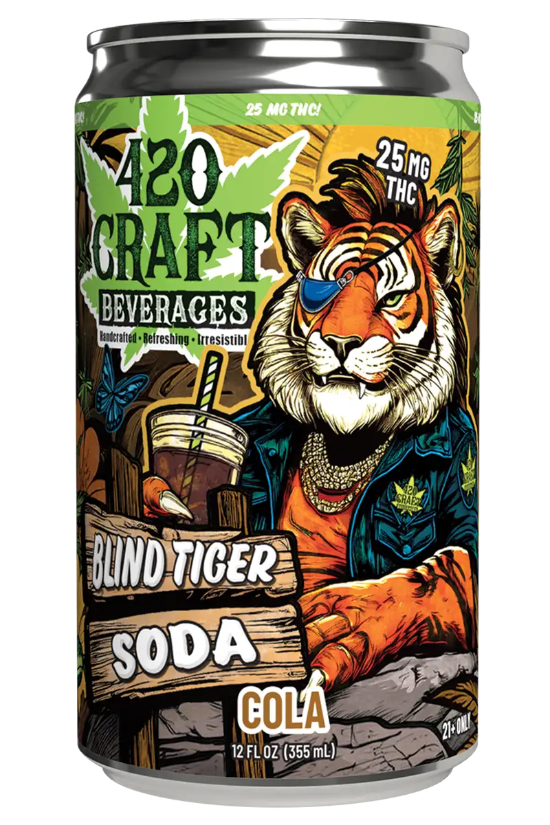 420 CRAFT BLIND TIGER THC SODA 25MG