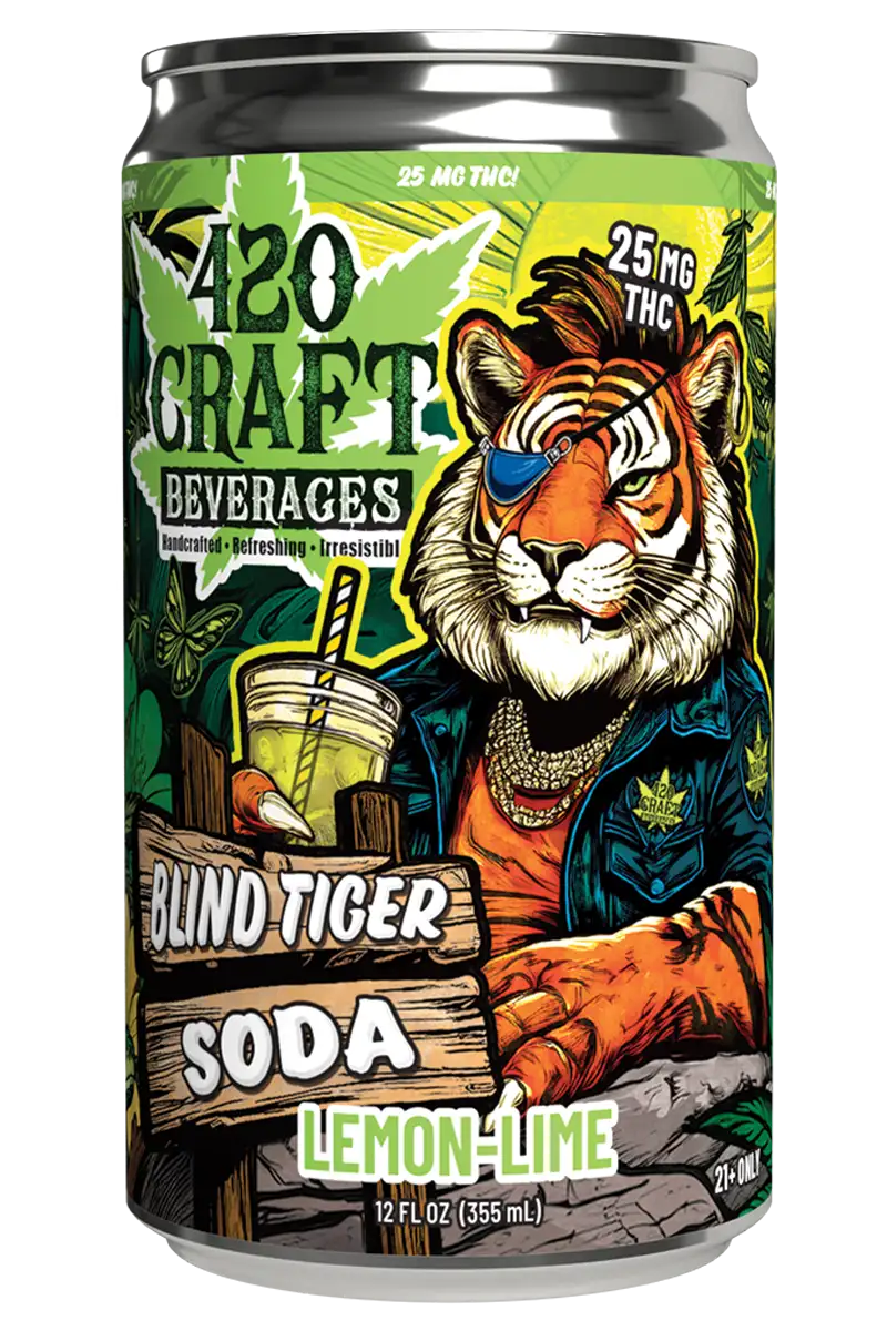 420 CRAFT BLIND TIGER THC SODA 25MG