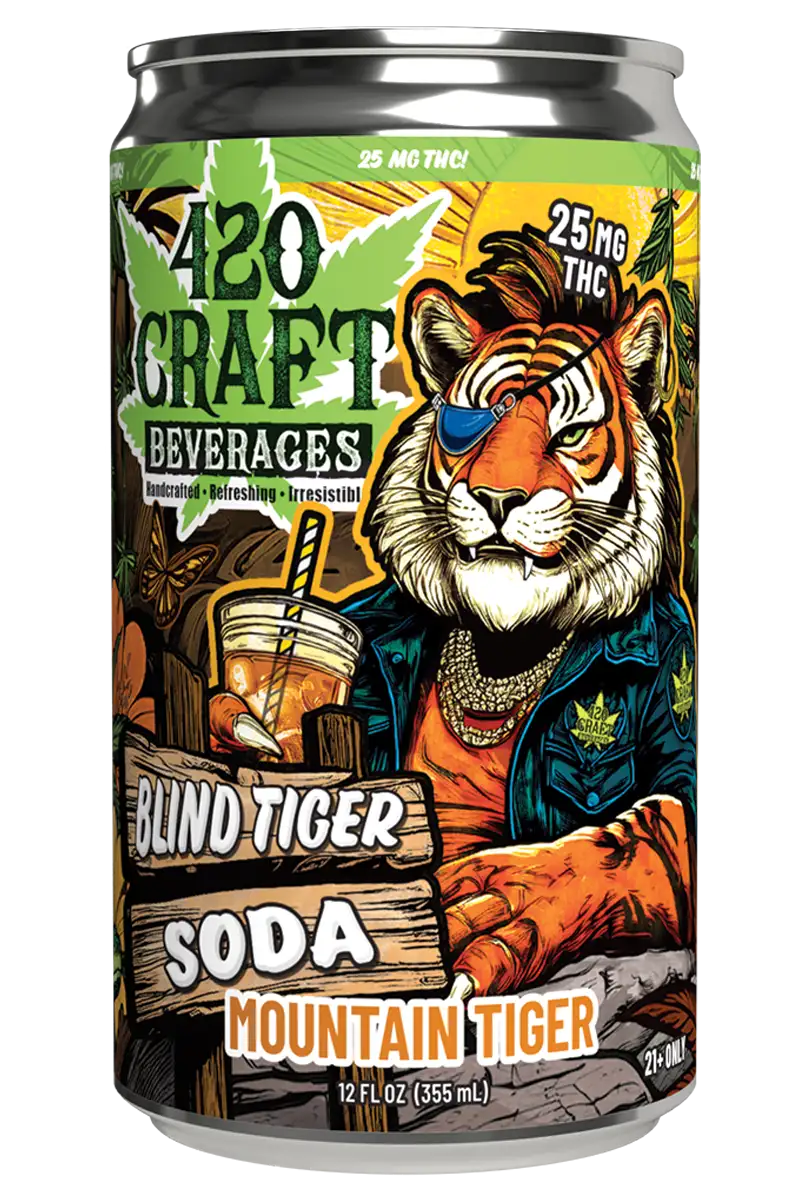 420 CRAFT BLIND TIGER THC SODA 25MG