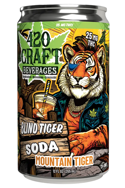 420 CRAFT BLIND TIGER THC SODA 25MG