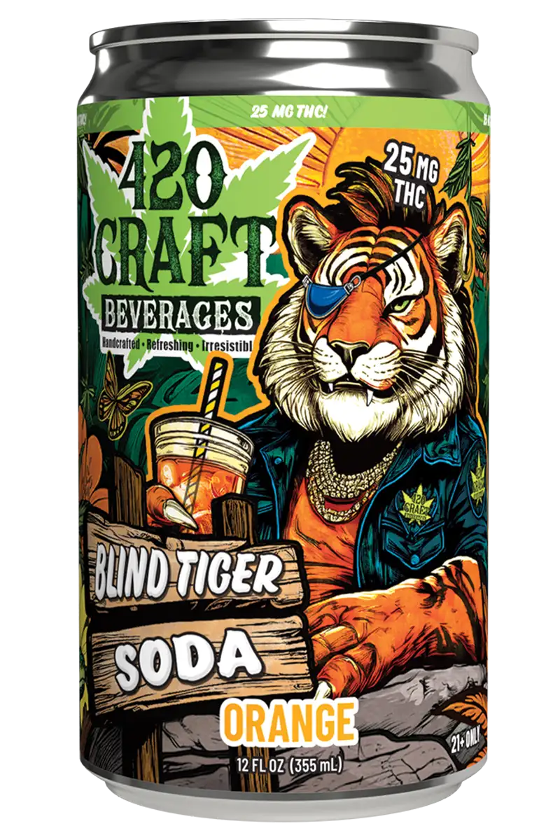 420 CRAFT BLIND TIGER THC SODA 25MG