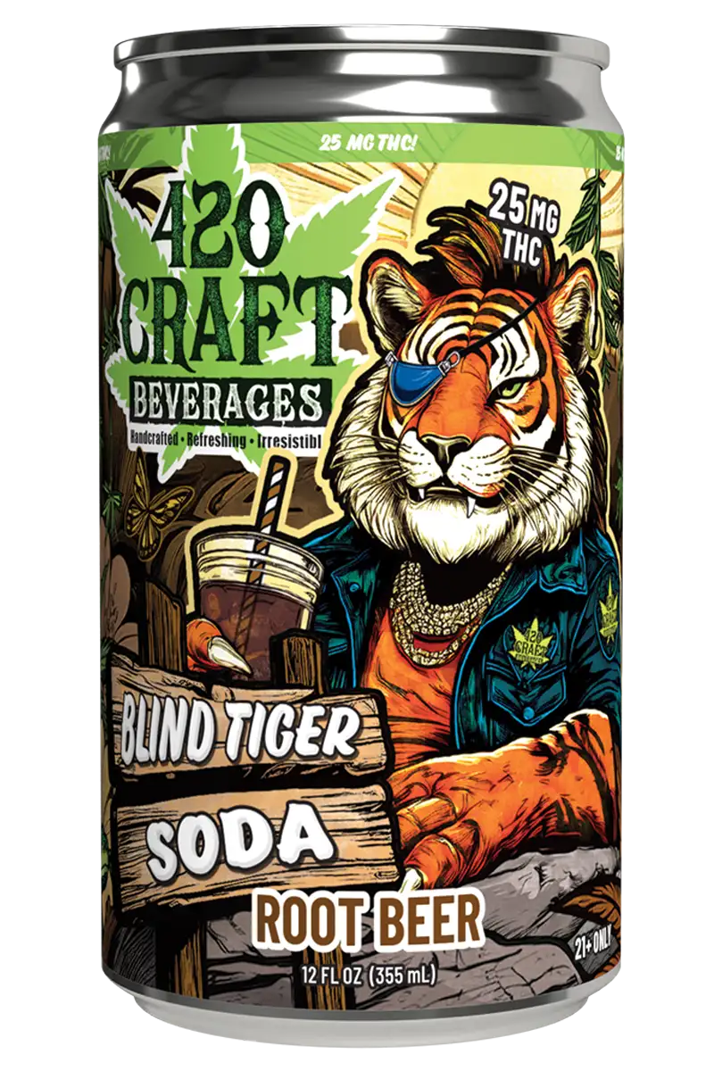 420 CRAFT BLIND TIGER THC SODA 25MG
