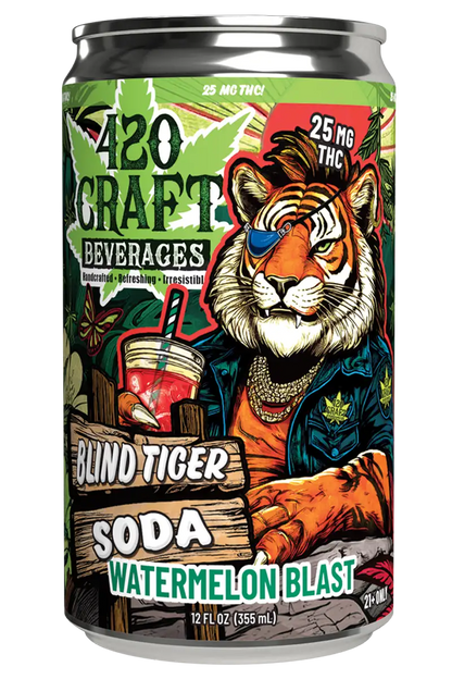 420 CRAFT BLIND TIGER THC SODA 25MG